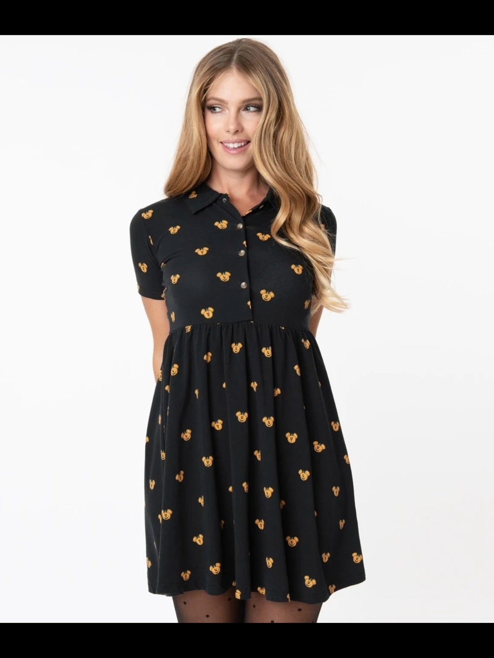 Cakeworthy All Over Print Pumpkin Mickey Halloween dress - Picture 2 of 5